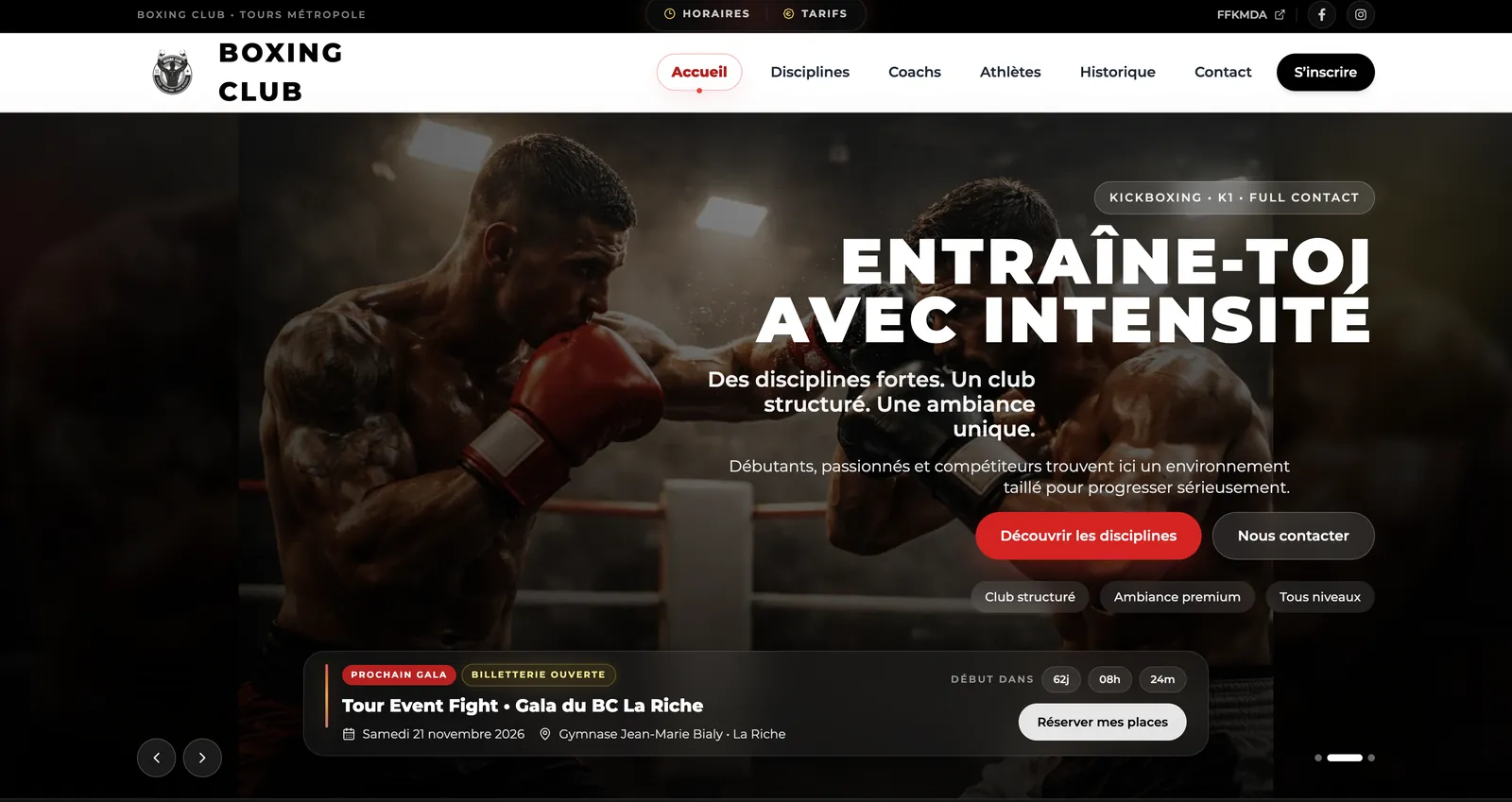 Aperçu Boxing Club Tours